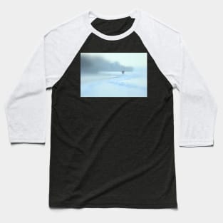 Wintry Afternoon Stroll Baseball T-Shirt